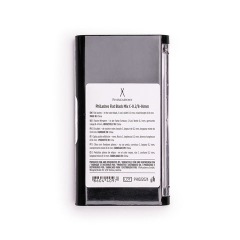 PhiLashes Flat Black Mix C-0.2/8-14 mm