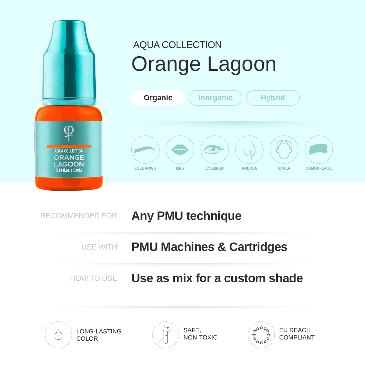 Orange Lagoon PMU pigment 10ml - Activator