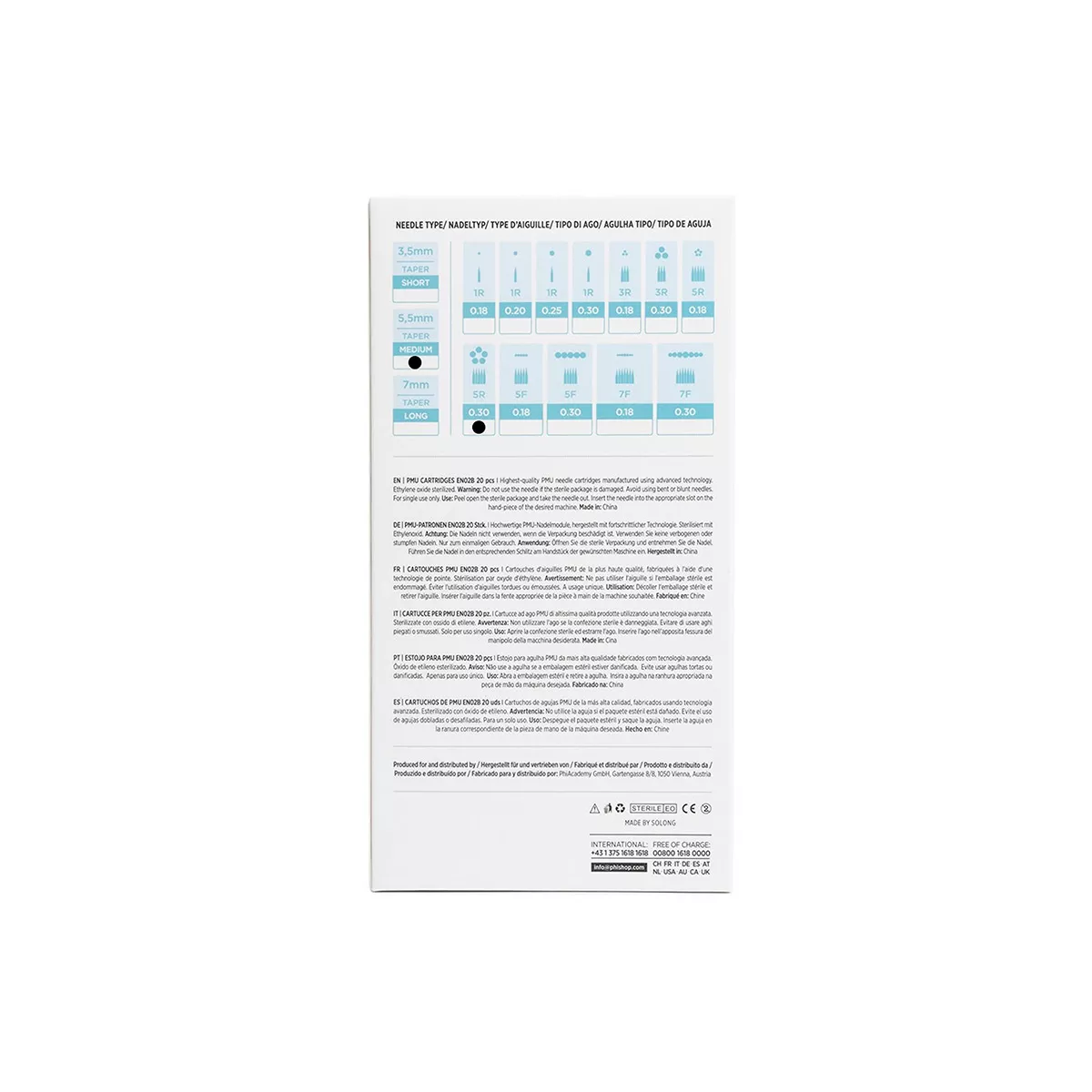 PMU Cartridges 0.30 5R, 5.5mm taper (EN02B) 20 pcs pmu cartridges 0.30 5r, 5.5mm taper (en02b) 20pcs 5.jpg