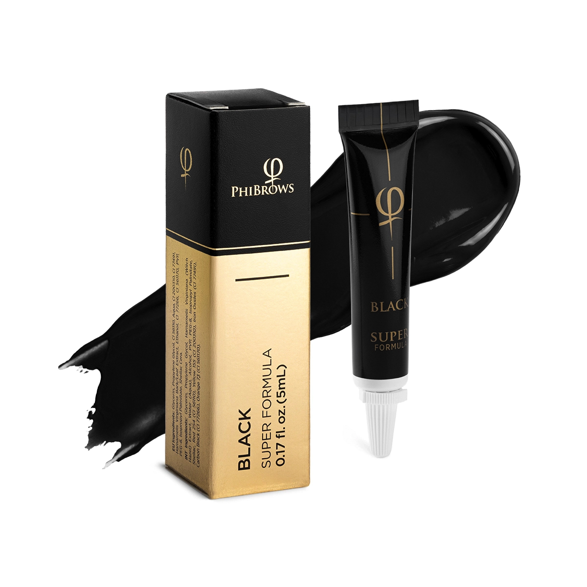 PhiBrows Black SUPER Pigment 5ml E