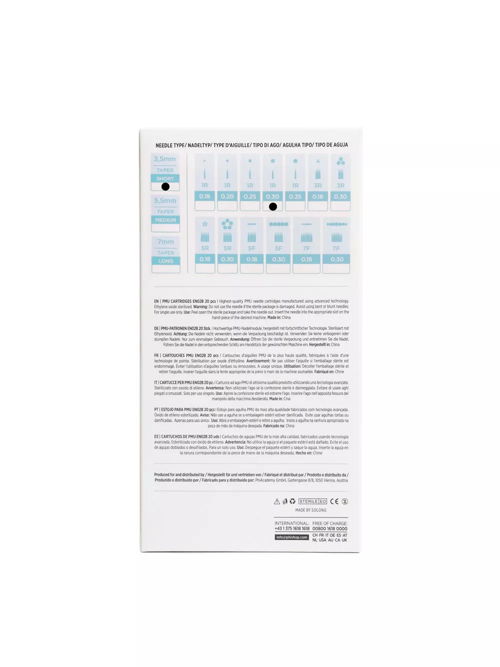 PMU Cartridges 0.30 1R, 3.5mm taper (EN02B) 20 pcs 0,30-1R-3.5mm_5.jpg