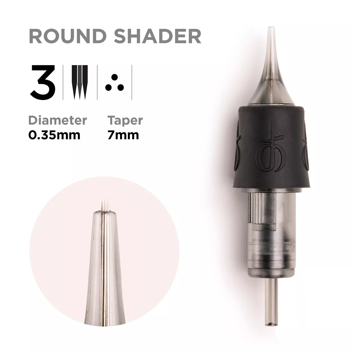 Phi Black Cartridge 0.35 3RS, 7mm taper - 10pcs phi black cartridge 0.35 3rs, 7mm taper - 10pcs 4.jpg