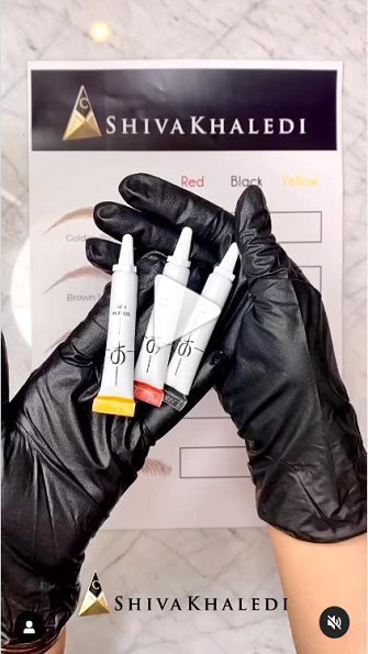 How to mix base pigments to get different shades, by Shiva Khaledi 