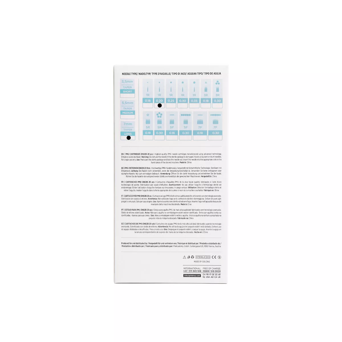 PMU Cartridges 0.20 1R, 7mm taper (EN02B) 20 pcs pmu cartridges 0.20 1r, 7mm taper (en02b) 20pcs 5.jpg