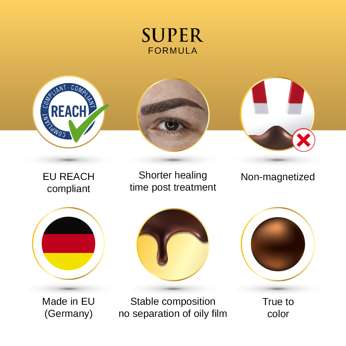 PhiBrows Golden Brown SUPER Pigment 5ml