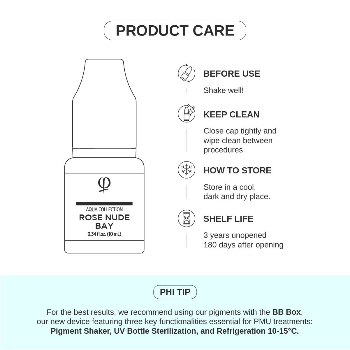 Rose Nude Bay PMU pigment 10ml Rose Nude Bay PMU pigment 10ml