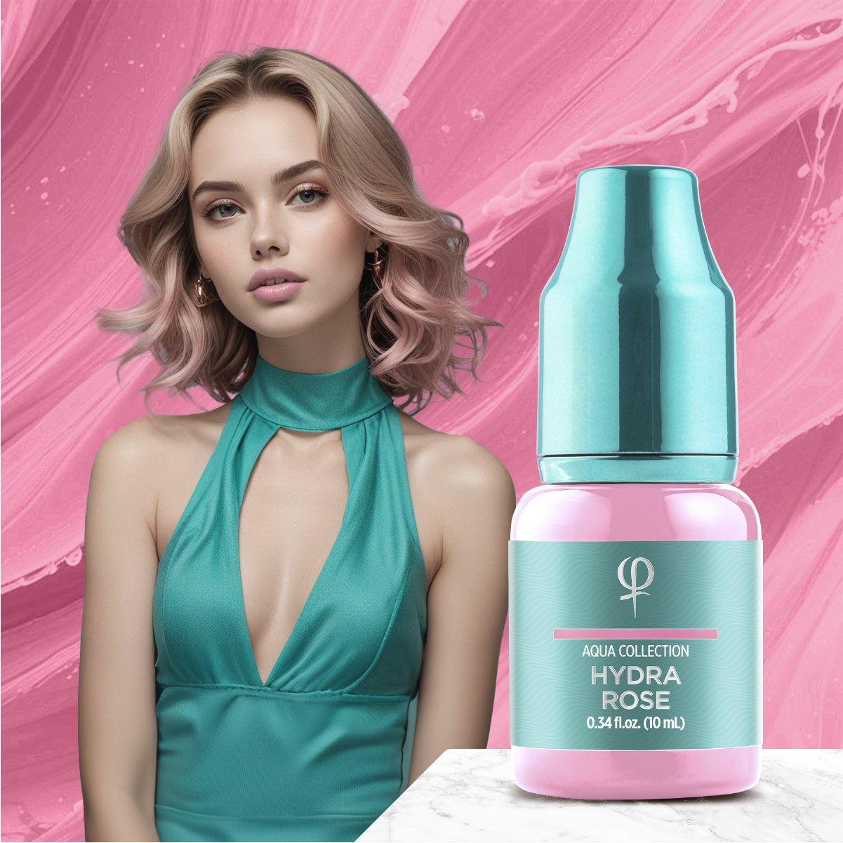Hydra Rose – Correction color PMU pigment 10ml